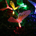 Miniatyrbild 7 av 7: Fjärilsformade solcellslampor för utomhusbruk, 12 LED vattentäta LED-lampor