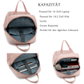 Miniatyrbild 3 av 5: Ryggsäck, handbagage med laptopfack, skolryggsäck för flickor & pojkar, tonåringar, ryggsäck för skola, universitet & fritid, dam &