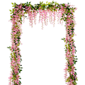 Miniatyrbillede 1 af 6: 4 stk. Simuleret Wisteria Blomsterranke, Smuk, Pink