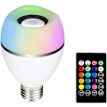 Pikkukuva 9 / 9: LED-älylamppu Bluetooth-kaiuttimella Musiikin tahdissa väriä vaihtavat valot Langaton kaukosäädinlamppu $ LED-älymusiikkilamppu Stereokaiutin