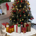 Miniatyrbild 7 av 8: Julgransmatta 30,7 tum, rund form julgransmatta,