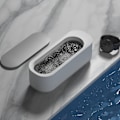 Miniatyrbillede 5 af 5: Smykke Cleaner Hvid Bærbar Batteridrevet Højfrekvent Omni Directional Rengøring Husholdnings Rengøringsmaskine