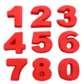 Miniatyrbillede 1 af 5: 10 tommer 9 stykker store talforme bageforme silikone talform kageform (10 tommer)