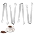 Miniatyrbillede 1 af 8: 4 stk. isterntang sukkertang, mini serveringstang, rustfrit stål tang lille køkkentang til te-selskab kaffebar