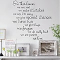 Pikkukuva 4 / 4: Fange In This House We Are Real Vinyyli seinätaide Inspiroivia lainauksia ja sanontoja Kodin sisustus Tarra Tarra 22''x22''