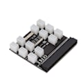 Miniatyrbillede 3 af 8: PSU-kort Sort PCB Plastmateriale 12 ATX 2x3 Pin Udgang LED Spændingsdisplay Strømstik