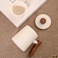 Miniatyrbilde 3 av 5: 360 ml kaffekopp, kaffekoppsett med lokk, egnet for familiens kaféfest.