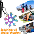 Miniatyrbild 6 av 8: Snowflake Multi Tool, Snowboarding Skruvmejsel Kompakt Snowflake Multicolor