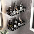 Miniatyrbillede 1 af 2: Talget 2 Shower Shelf Set - Hjørnehylde til brusebad, brusebadshylde uden boring