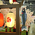 Miniatyrbillede 6 af 8: 5 stk. japansk karpe vindstrømpe streamer fisk flag drage