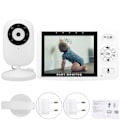 Miniatyrbillede 2 af 3: 3,5 tommer Trådløs Babyalarm Nattesyn 2-vejs Audio Intercom Temperatursensor 100-240V(EU)
