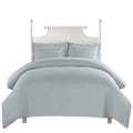 Miniatyrbild 2 av 2: Blå Comforter Set Twin Queen King Tryckt Bomulls Sängkläder Set Mjukt enkelt (USA-king Ljusgrå)