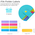 Miniatyrbillede 7 af 7: Accordian File Organizer, Udvidbare mapper med lommer,