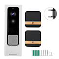 Miniatyrbild 2 av 7: 720P HD Trådlös WIFI Videodörrklocka Smart Låg Strömförbrukning Dörrklocka (WIFI+2Dingdong EU)