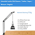 Miniatyrbild 4 av 6: Overhead stativ, ringljus, overhead arm, bordsstativ tillbehör