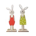 Easter Bunny Table Decoration Cute Wooden Rabbit Figurines Ornaments for Home Garden