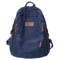 High School Student Backpack Large Capacity Denim Trendy Matching Travel Backpack BLUE