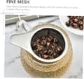 Miniatyrbillede 4 af 5: Teæg - Tesold med drypbakke - 304 rustfrit stål - Tefilter - 2 til løs te - Ekstra fint filter - Infuser - Tefilter