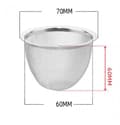Miniatyrbillede 5 af 5: Tekande Infuser Filter: 2 Stykker Rustfrit Stål Erstatningsnet Tekande Afløbsnet Genanvendelig Løsblad Te Si - Te Infuser Filter Tekande