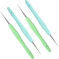 Set med 4 dreadlock virknålar (0,5 mm och 0,75 mm) för flätor, vävar och hantverk