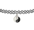 Choker - Yin Yang - Tatuering - 90-tals Spetshalsband