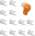 12 Hat Hooks Wall Mount Double