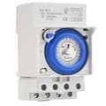 SUL181h Din Skena Analog Mekanisk Timer Switch 30 Minuter Programmerbar AC110V-230V 24 Timmar Timer S_Billiga gåvor White