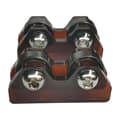 2x Pool Billiard Rakhetskontroll Snookerklubba Rakhetsdetektor Brown