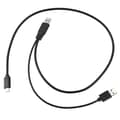 Miniatyrbillede 2 af 5: USB 3.0 han & USB 2.0 dobbelt strømdata Y til Type-C USB-C kabel til bærbar computer og harddisk kabel UC-125 (Haoyi)