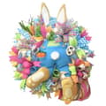 Easter Bunny Wreath Door Decoration Thief Bunny Butt Garland Ornament Prop B