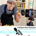 Miniatyrbillede 4 af 5: Trådløs mikrofon til videooptagelse, live streaming af spil, interviews Black