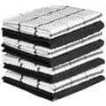 6-pack Windowpane Dishcloths, 30x30 cm, White/Black Stripe