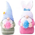 Miniatyrbild 1 av 7: Easter Decorations Gnomes, Easter Bunny Dolls Handmade Easter for Kids Home Party Decoration, Easter Gnome Plush Doll Decorations (2 pcs)