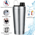 Miniatyrbillede 3 af 6: Rustfri protein shaker - proteinshaker med kugle