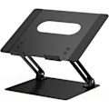Miniatyrbillede 1 af 5: Bærbar computerstand i aluminium, ergonomisk justerbar laptop stand til Air, Pro, Dell, HP, Lenovo og mere 10-14 tommer bærbare (sort)