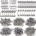Miniatyrbillede 2 af 5: 85 stk Tunge Øjenbryn Læbe Mave Navle Ring Rustfrit Stål Pierce Silver