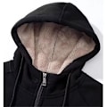 Miniatyrbillede 2 af 4: Hættetrøjer til kvinder Vinter Fleece Sweatshirt - Fuld lynlås Tyk Sherpa Foret