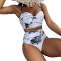 Pikkukuva 2 / 4: Naisten kaksiosainen vintage-uimapuku Retro each High Waist ikini B B L