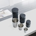 Miniatyrbilde 2 av 5: Vinglasssett i rustfritt stål + 4 bærbare kopper 30/70/170 ml 70ml