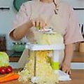 Pikkukuva 3 / 5: Handvevad rivare skärare monifunktionell japansk kål rivjärn populärt ryskt kök för hemmabruk large size