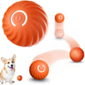 Miniatyrbild 1 av 7: Interaktiv hundboll, liten hundboll, smart leksaksboll, automatisk hundleksak, interaktiv bollleksak, USB 360 graders självrotation Orange