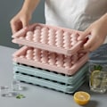 Miniatyrbild 5 av 10: 2-Pack Stapelbar Isform 33st Iskulor Runda Isbitar Plast blå blue