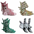 Miniatyrbild 1 av 5: Sticka Krokodilsockor Djursocka Stickad Nyhet Vinter Varm julklapp Chameleon Socks