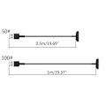 Miniatyrbilde 5 av 5: Ladebase Kabellader Ledning For Charge 5 Armbåndsur Ac 1m