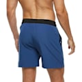 Miniatyrbilde 3 av 5: Badebukser for menn med glidelåslomme Vanntett Hurtigtørkende Badeklær Badeshorts med justerbar snøring Svart - Grå Black - Grey Black - Grey M