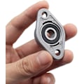 Miniatyrbild 5 av 7: 6 Stycken Lagerbock 8mm Diameter Zinklegering Romboedrisk Självjusterande Lagerbock Lagerblock för KFL-serien Maskiner Transportör