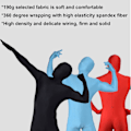 Miniatyrbillede 3 af 5: Festdragt Invisible Morph Suit Voksen Herre Dame Fuld Royal Blå Royal blue 190CM