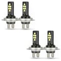 4X H7 LED-forlygter til nærlys, 60000LM, 6000K, 220W, kold hvid
