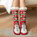 Miniatyrbild 1 av 5: Söta varma strumpor Thicken Plus Cotton Vinter Damstrumpor Jul Kawaii strumpa Xmas Present Hem Golv Rum Rolig Sock S style 16