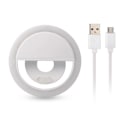 Miniatyrbillede 10 af 10: Clip-On Selfie Lampe til Smartphone LED Ring Light hvid white